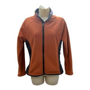 Mountain Hardware Polartec Full Zip Women’s Rust and Black Jacket size 6
